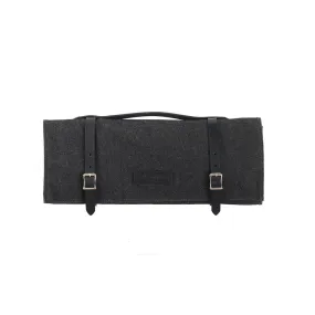 Knife Roll | Black Waxed Denim | Hardmill