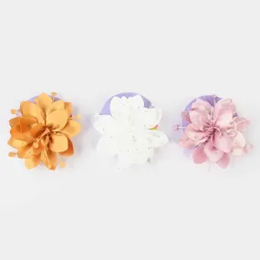 3PCs Girls Flower Hair Pin