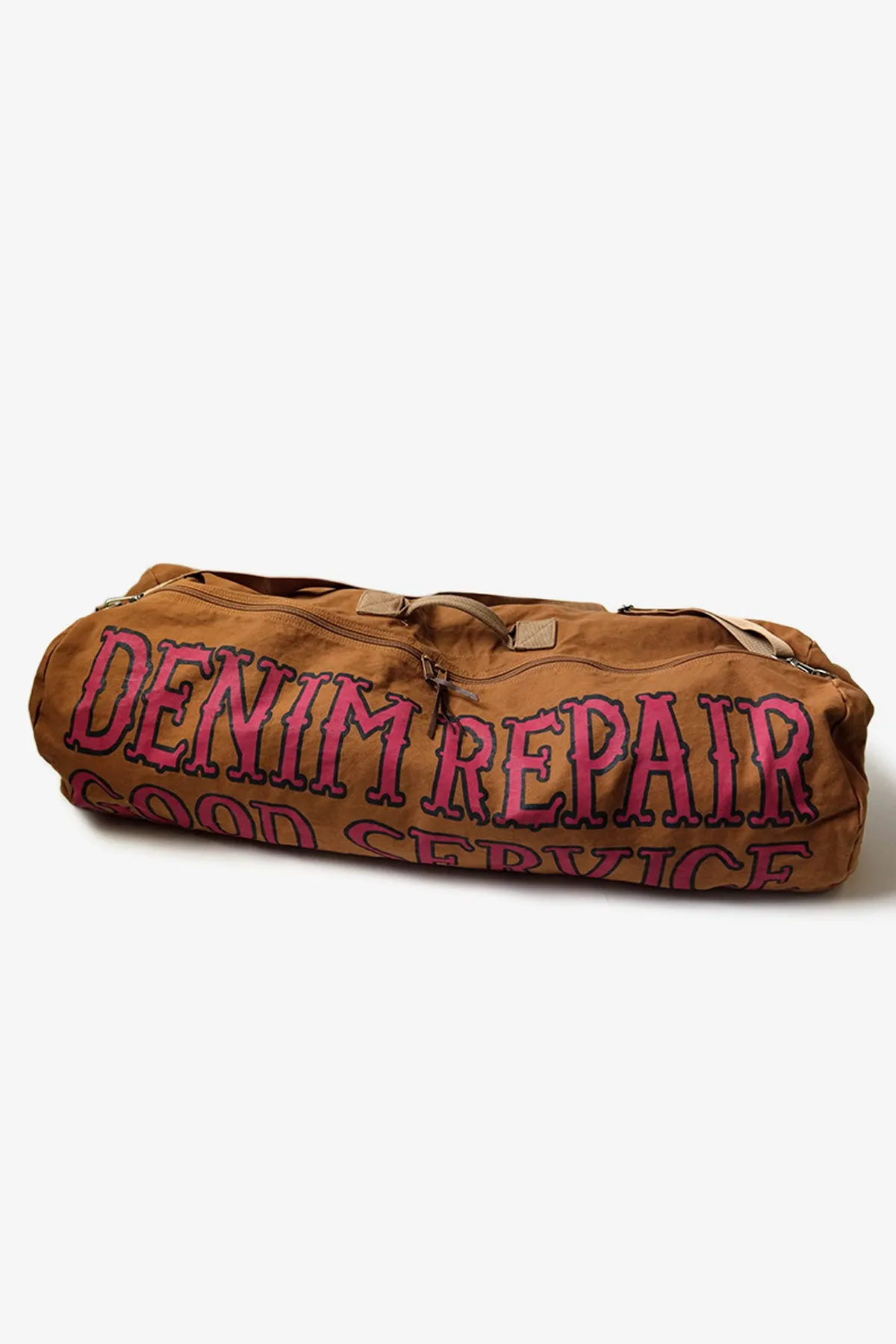 #8 Canvas DENIM REPAIR SERVICE Boston Bag - Camel