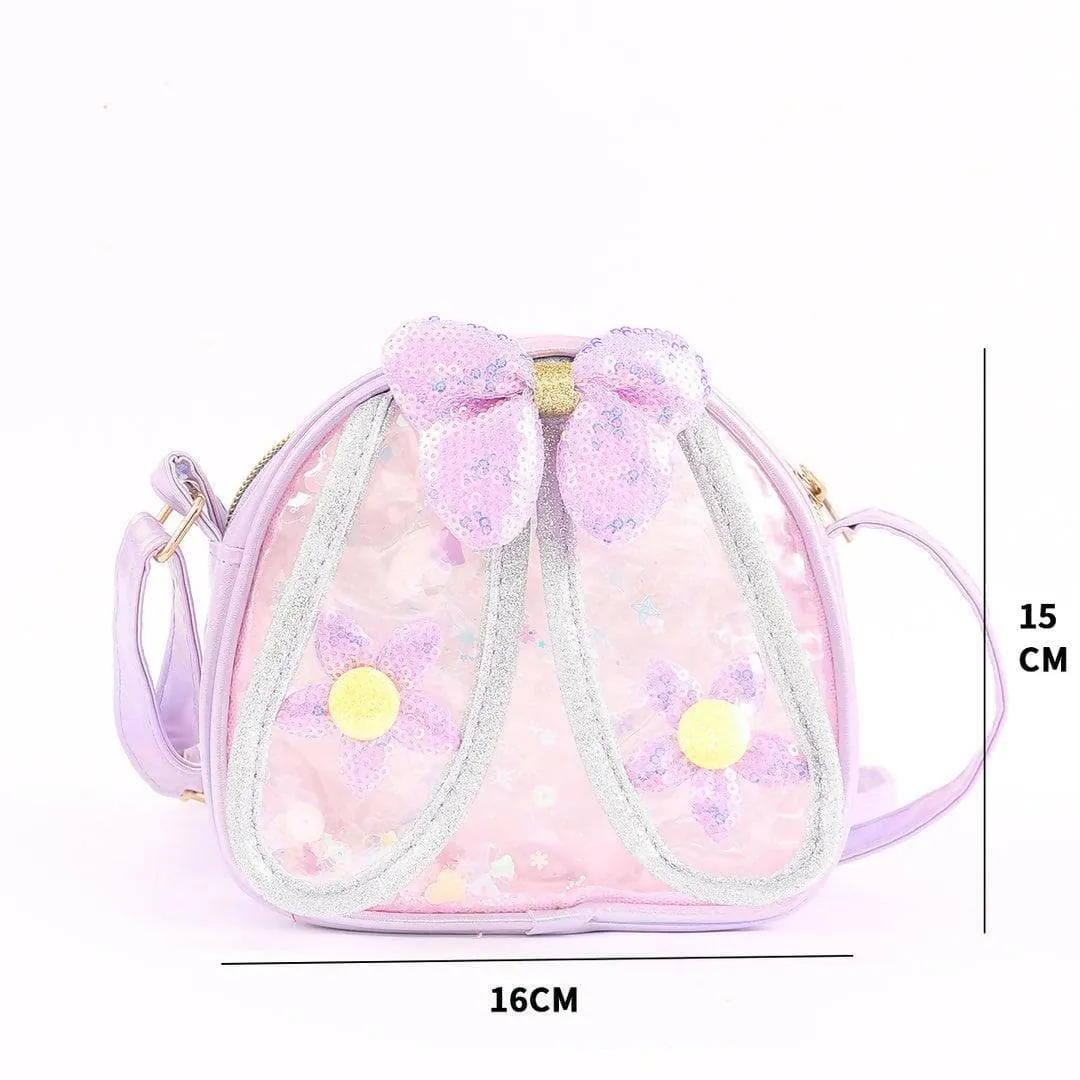 A Beautiful Bow Fancy Sling Bag For Pretty Girls (Multicolour)