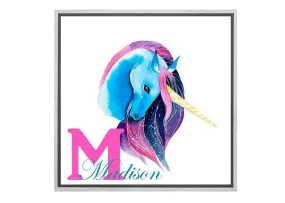 A Personalised Unicorn | Custom Girls Canvas Wall Art Print