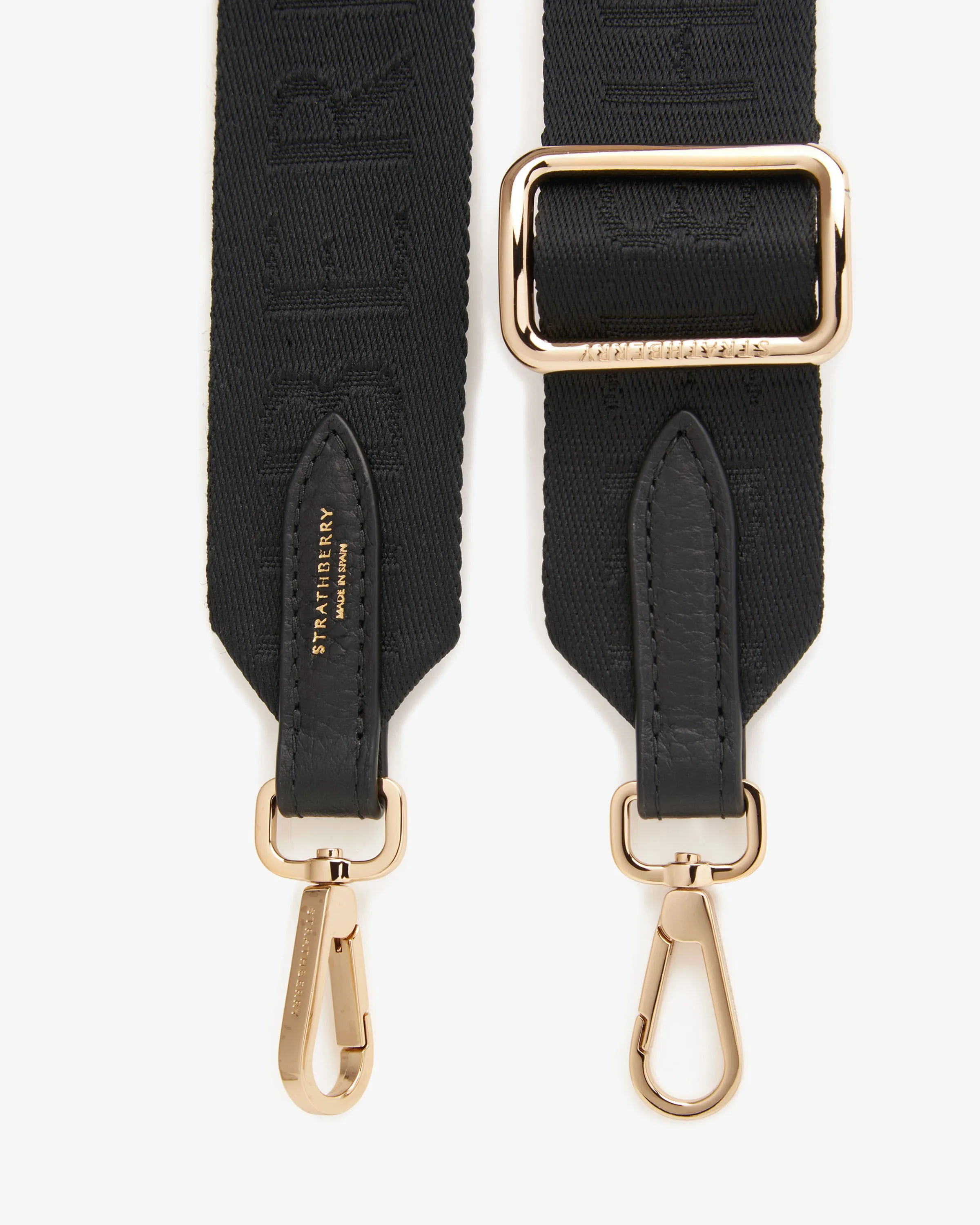 Adjustable Webbing Strap - Black Logo