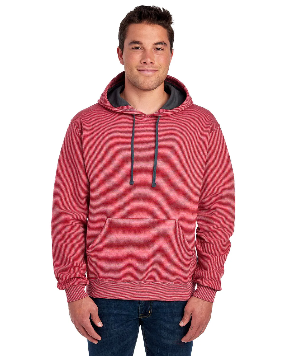 Adult Sofspun Striped Hooded Sweatshirt