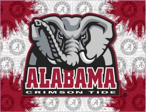 Alabama Crimson Tide HBS Gray Red Elephant Wall Canvas Art Picture Print