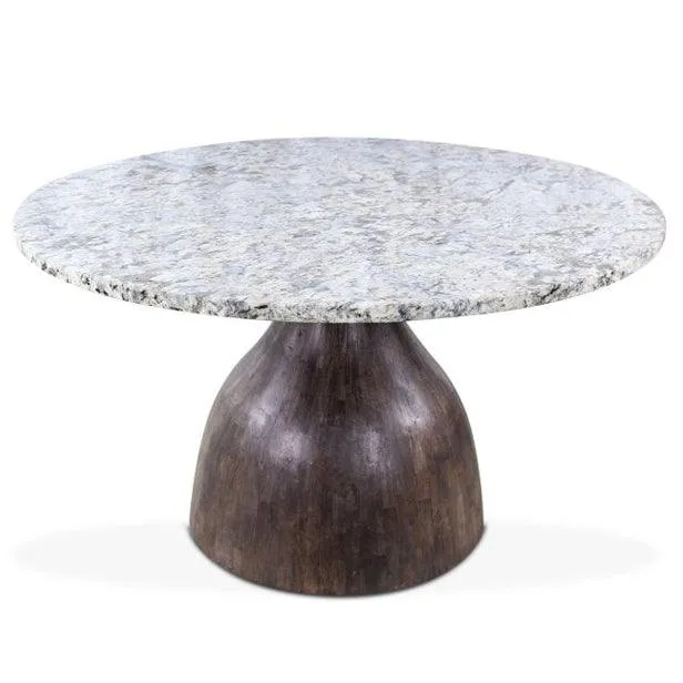 Alaska Island Marble Top Dining Table