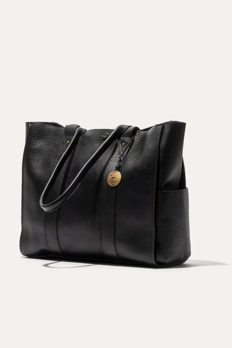 All Leather Utility Tote