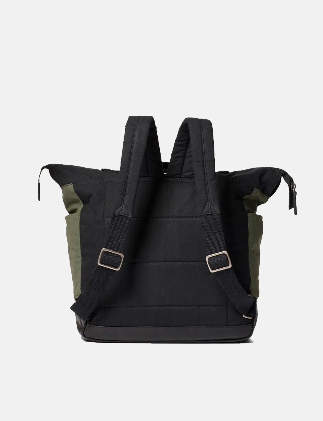 Ally Capellino Frank Hybrid Waxy Rucksack - Black/Olive