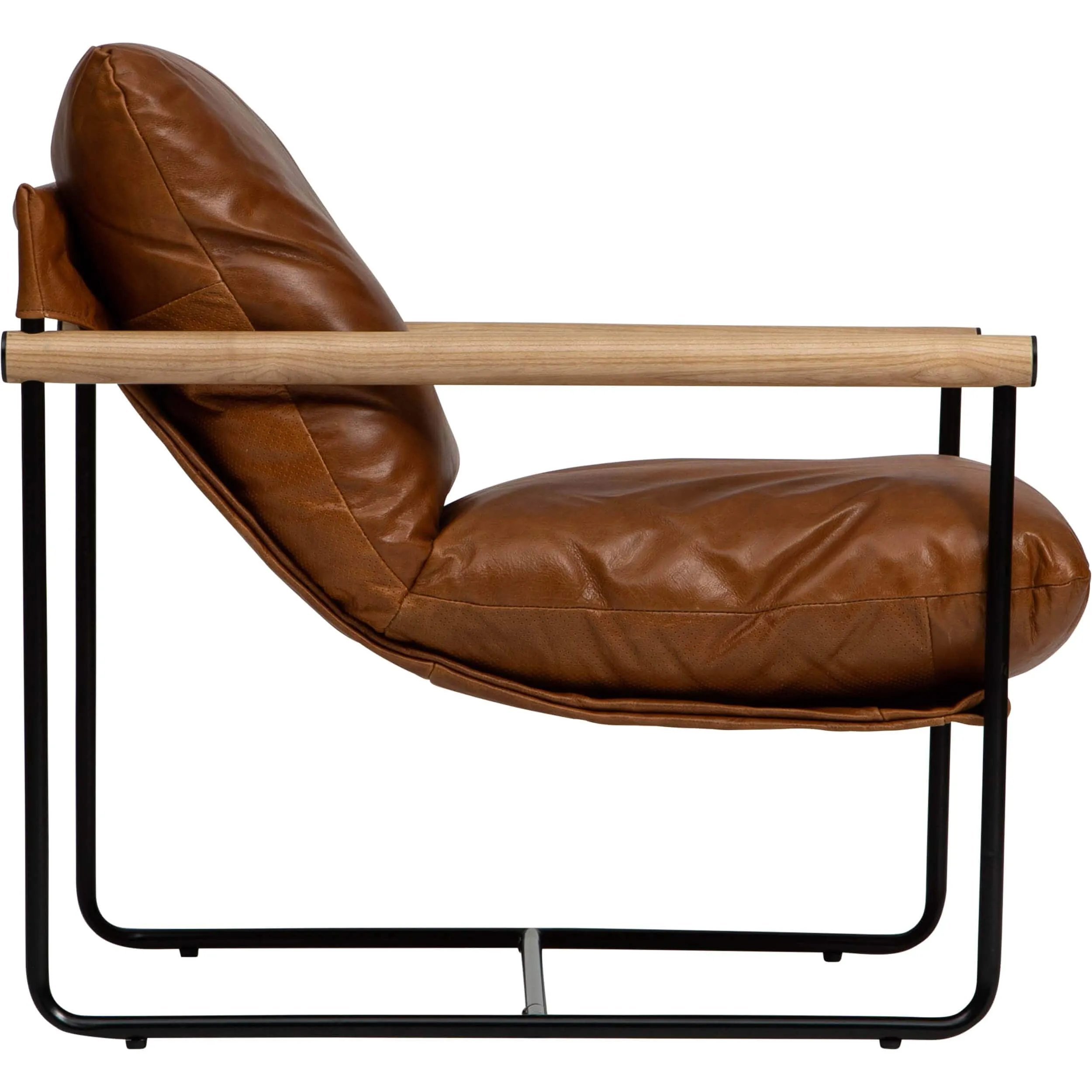 Archie Leather Chair, Oil Buffalo Camel