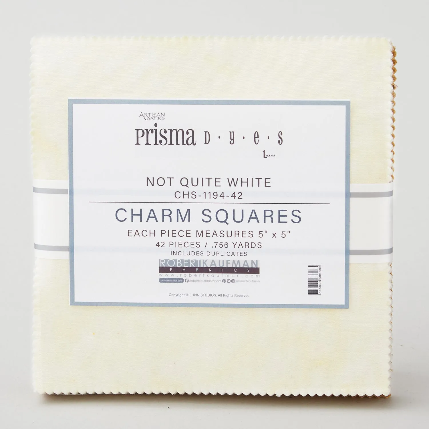 Artisan Batik Solids - Prisma Dyes Not Quite White Charm Pack