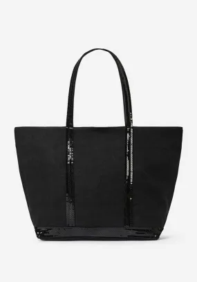 Bag Linen L Cabas Tote Ve31-v40409 Black