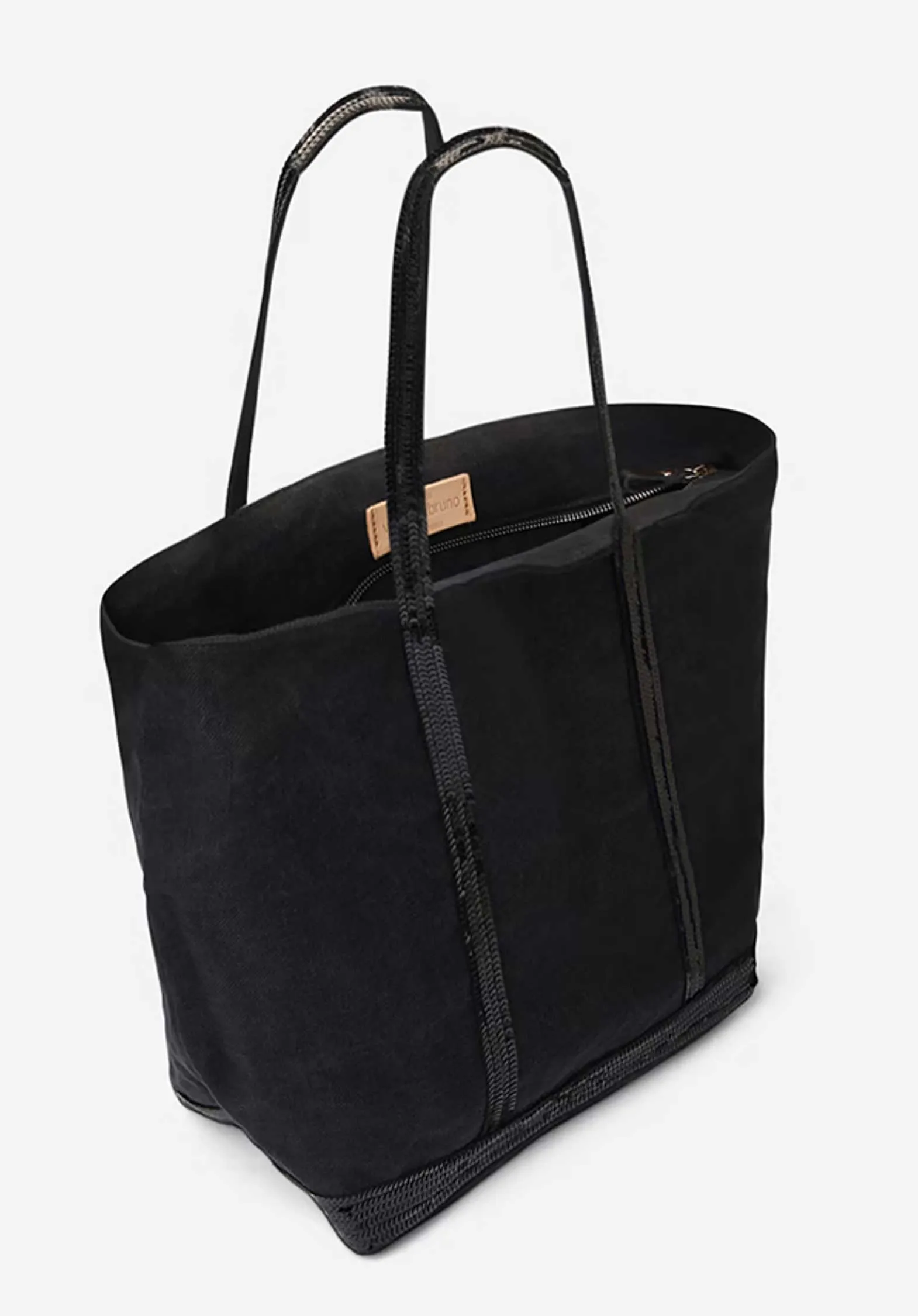 Bag Linen L Cabas Tote Ve31-v40409 Black