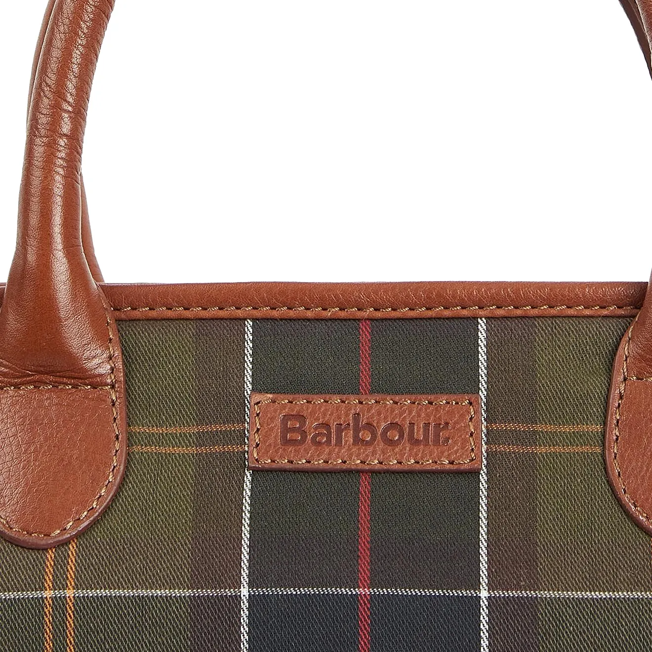 Barbour Katrine Tartan Leather Tote Classic Tartan