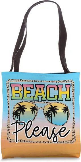 Beach Please Beach Tote Bags Instant Digital Download Transparent PNG Image File - Vacation Bags Summer Beaches Vacation Cruise Designs