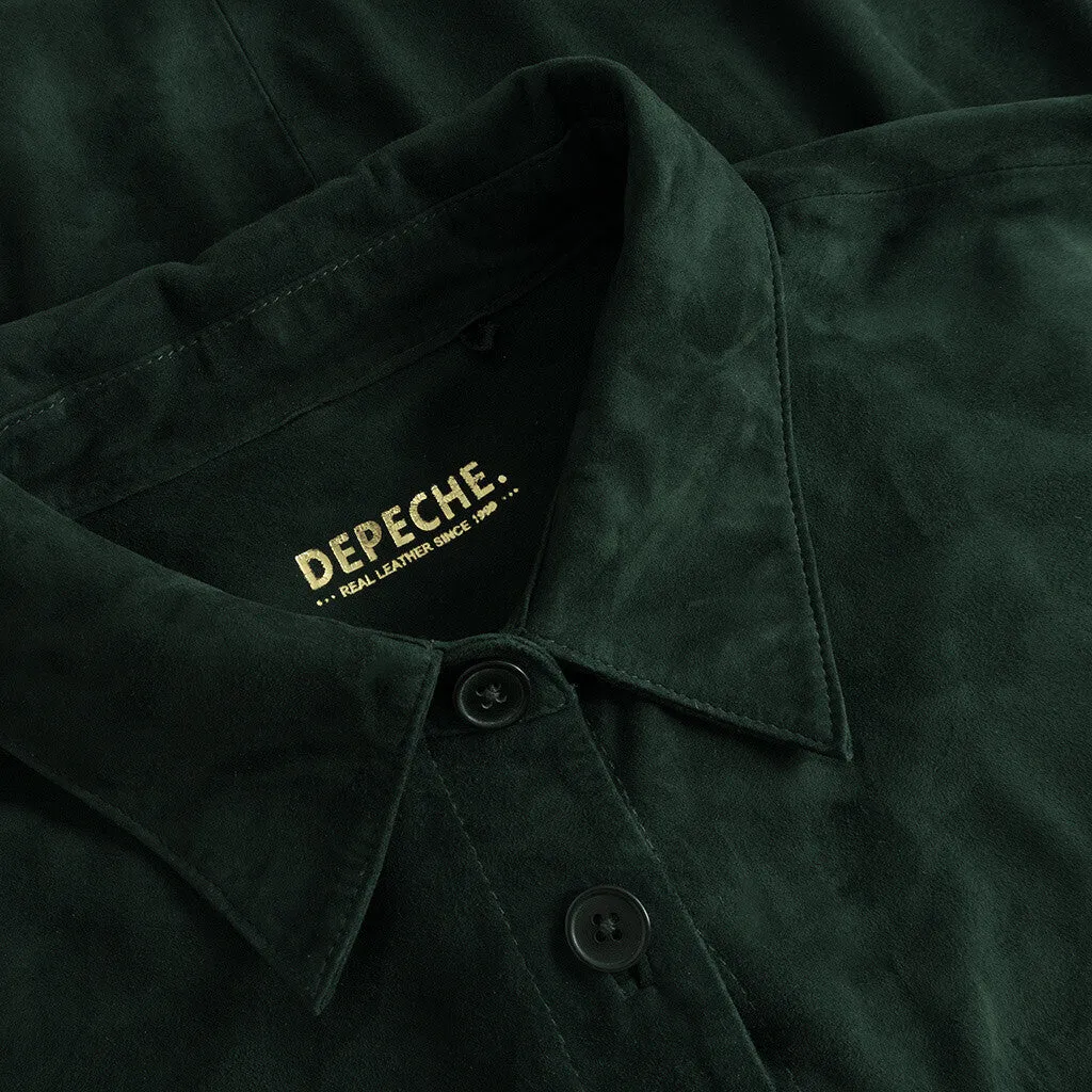 Beautiful suede Katie shirt i soft and nice quality / 50882 - Bottle Green