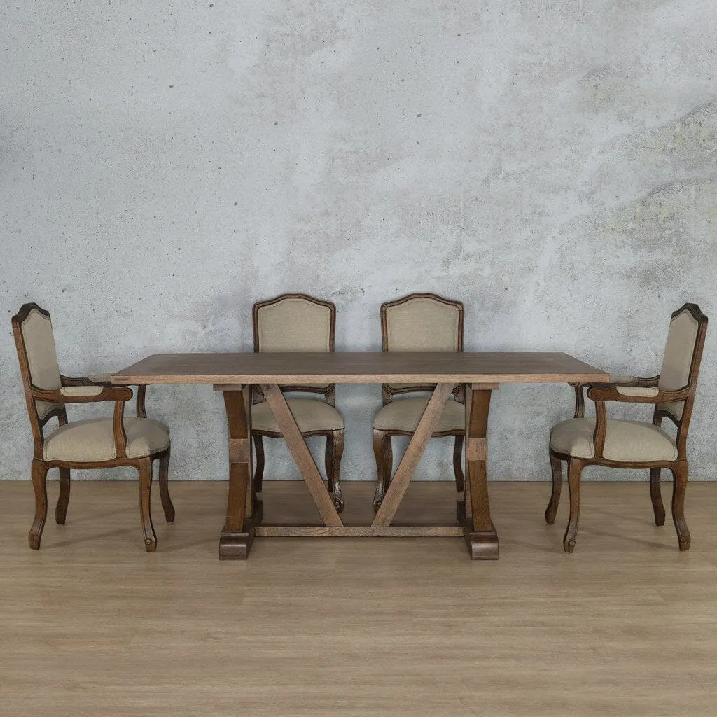 Berkeley Wood Top & Duke 6 Seater Dining Set