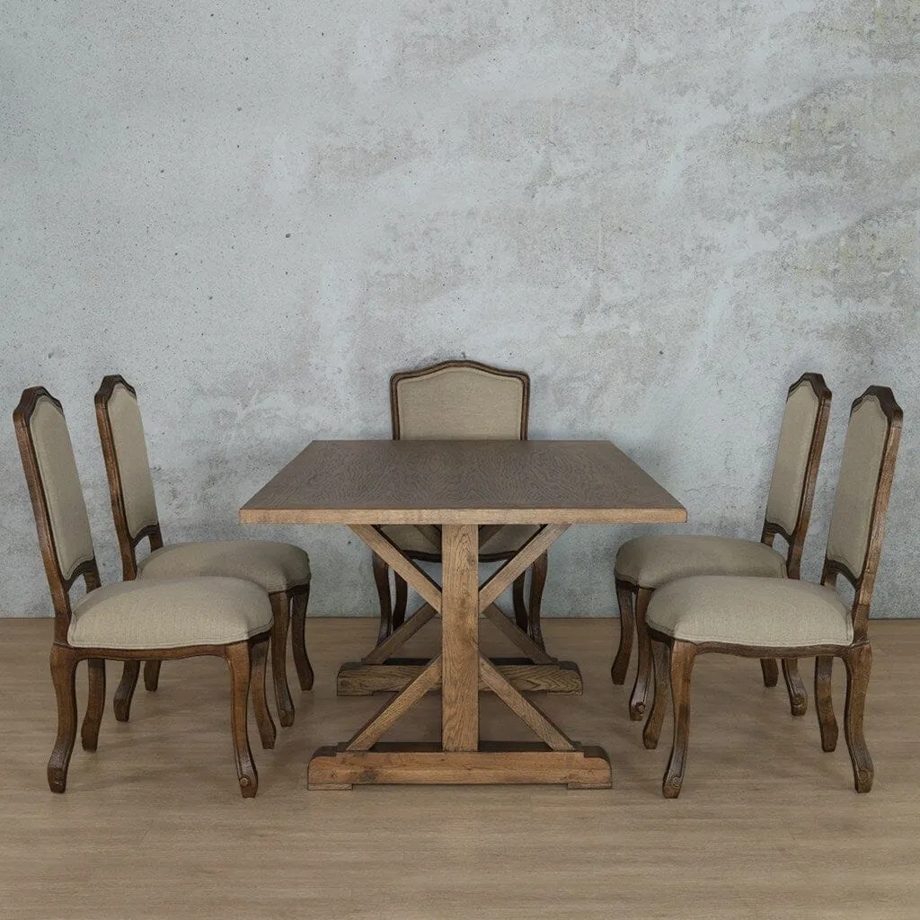 Berkeley Wood Top & Duke 6 Seater Dining Set