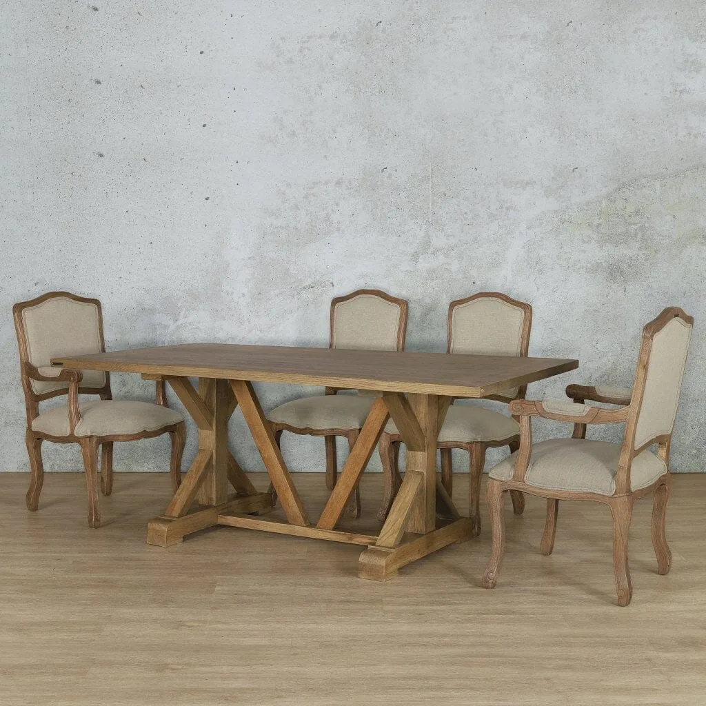 Berkeley Wood Top & Duke 6 Seater Dining Set