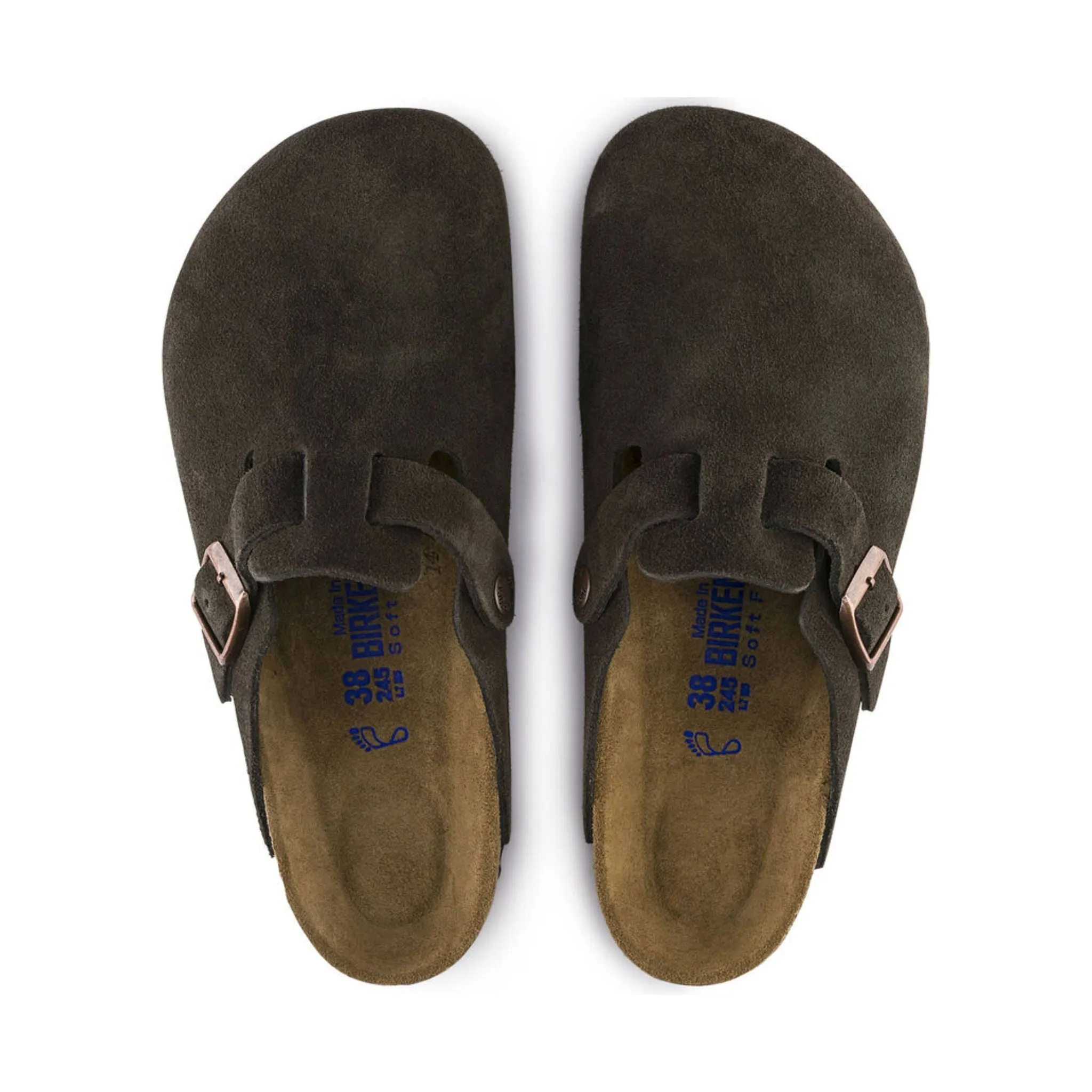 Birkenstock Boston Soft Footbed - Suede Mocha