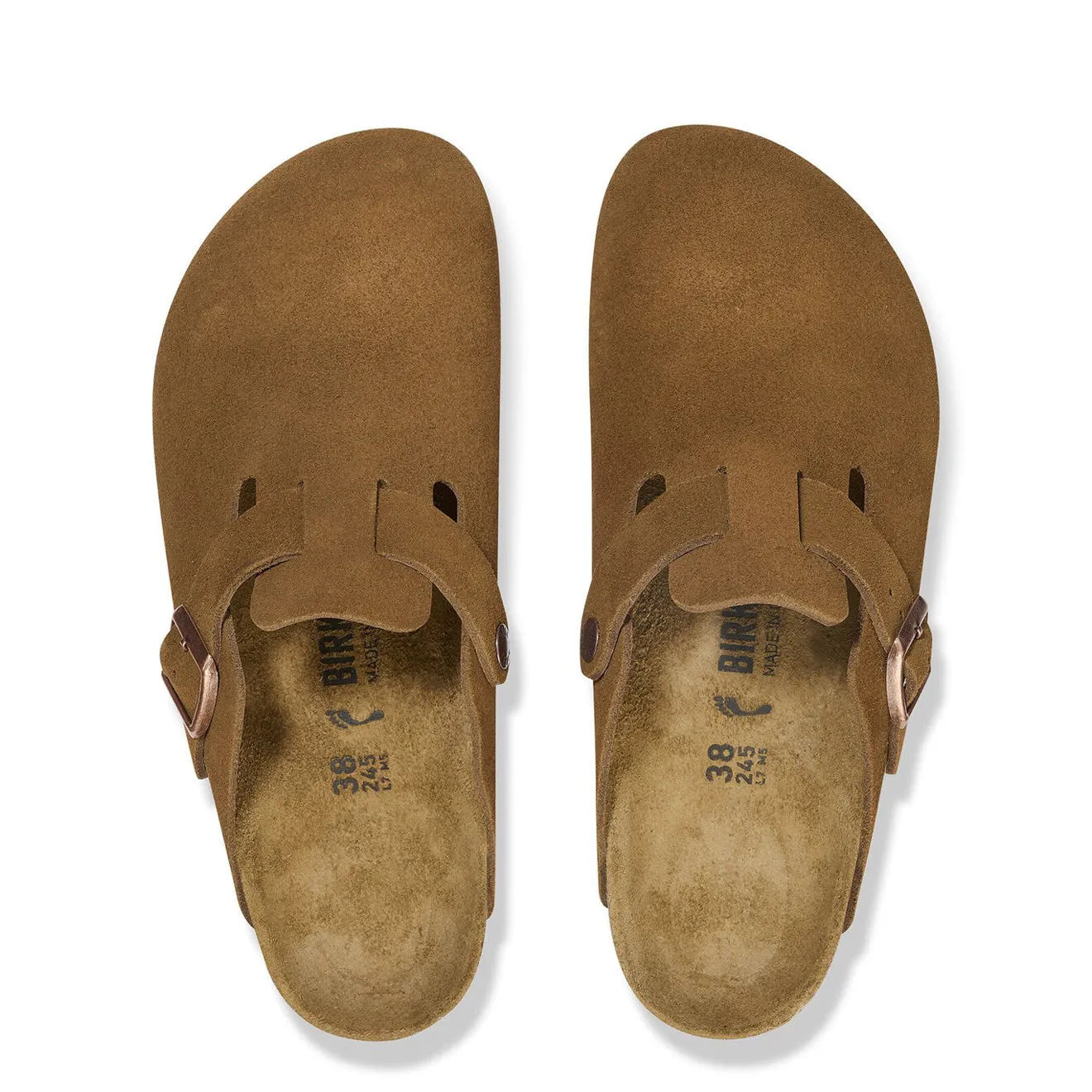 Birkenstock Boston Suede Leather Mink