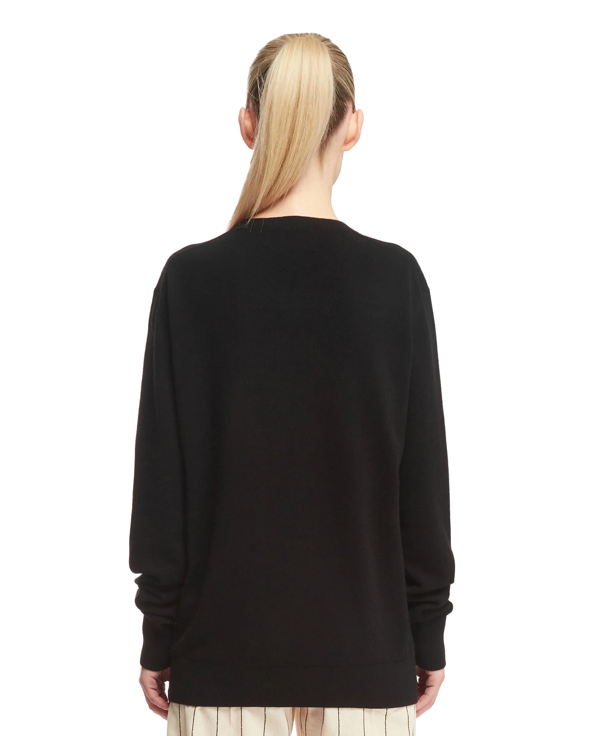 Black Buttoned Sweater