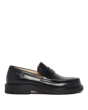 Black Campo Leather Loafers