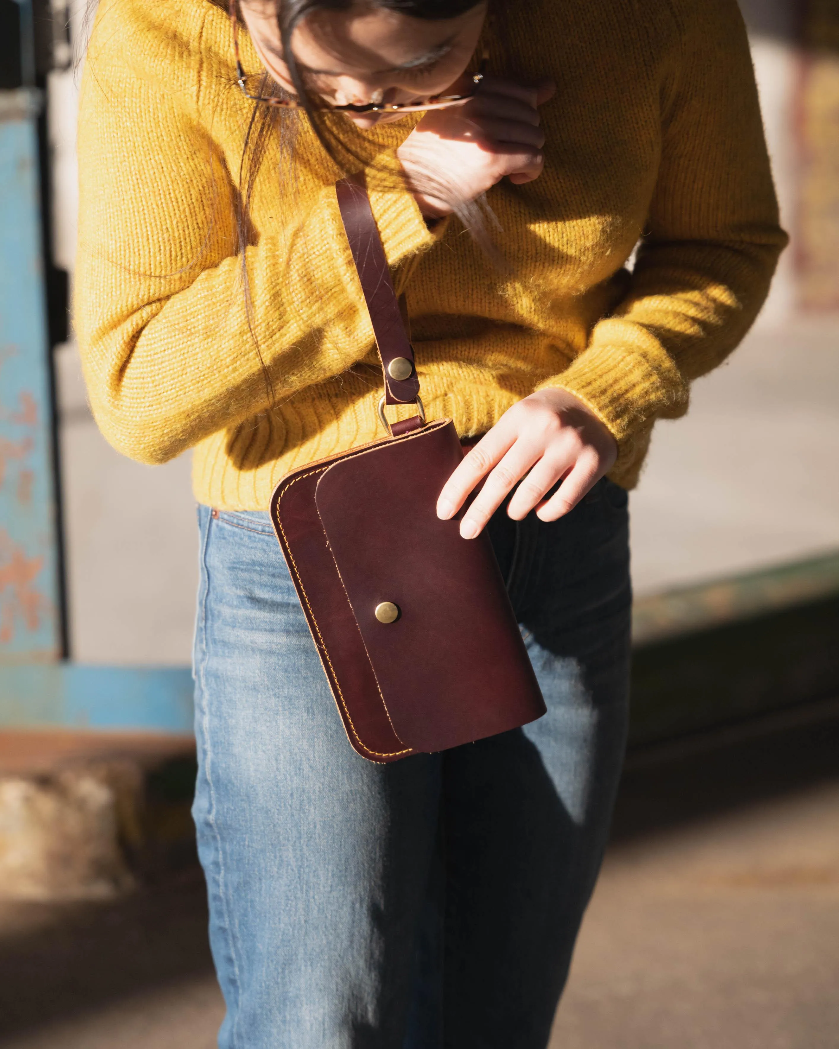 Black Harvest Wristlet Clutch