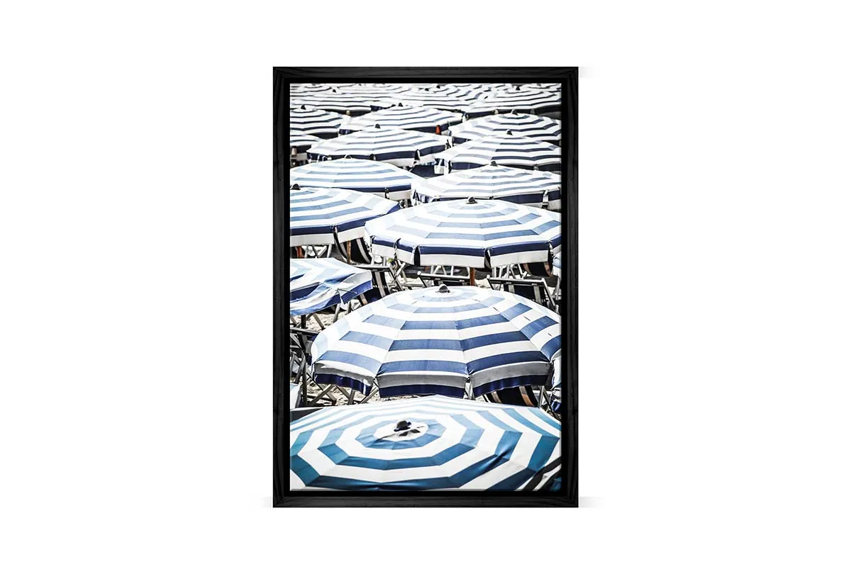 Blue Beach Umbrella 1 | Canvas Wall Art Print