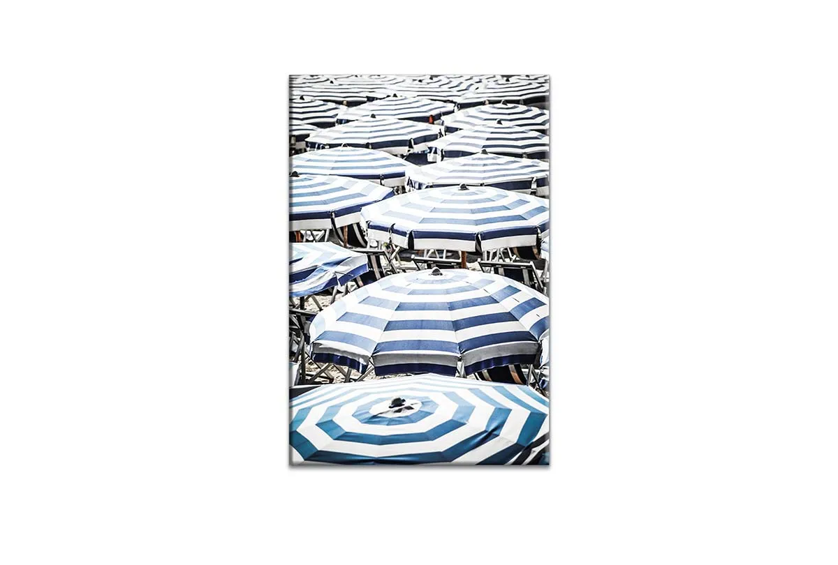 Blue Beach Umbrella 1 | Canvas Wall Art Print