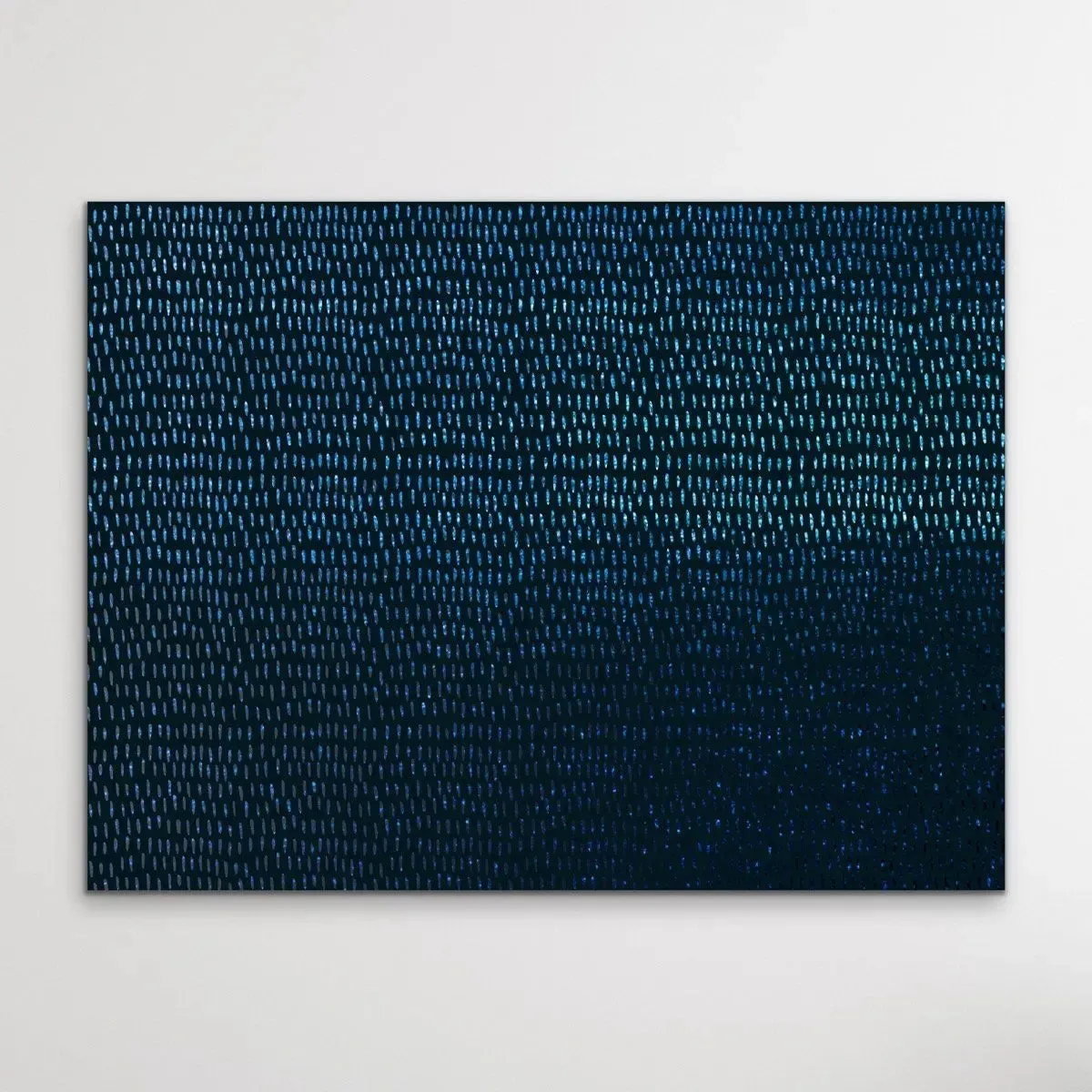 Blue Lines - Dark Blue Abstract Artwork Print