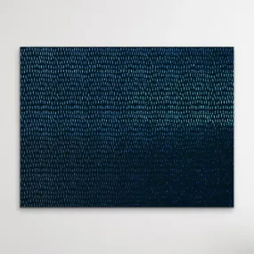 Blue Lines - Dark Blue Abstract Artwork Print