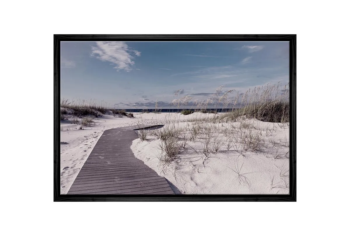 Boardwalk Through Dunes | Canvas Wall Art Print