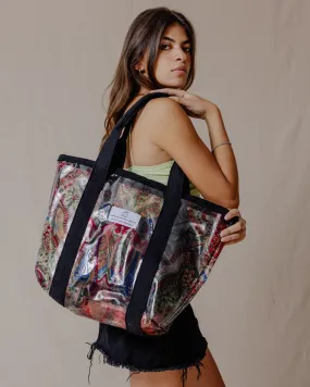 Bohemian Paisley Plastic Tote