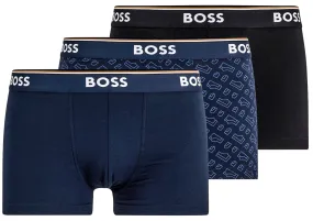 Boss Trunk 3P Power In Navy Black For Men