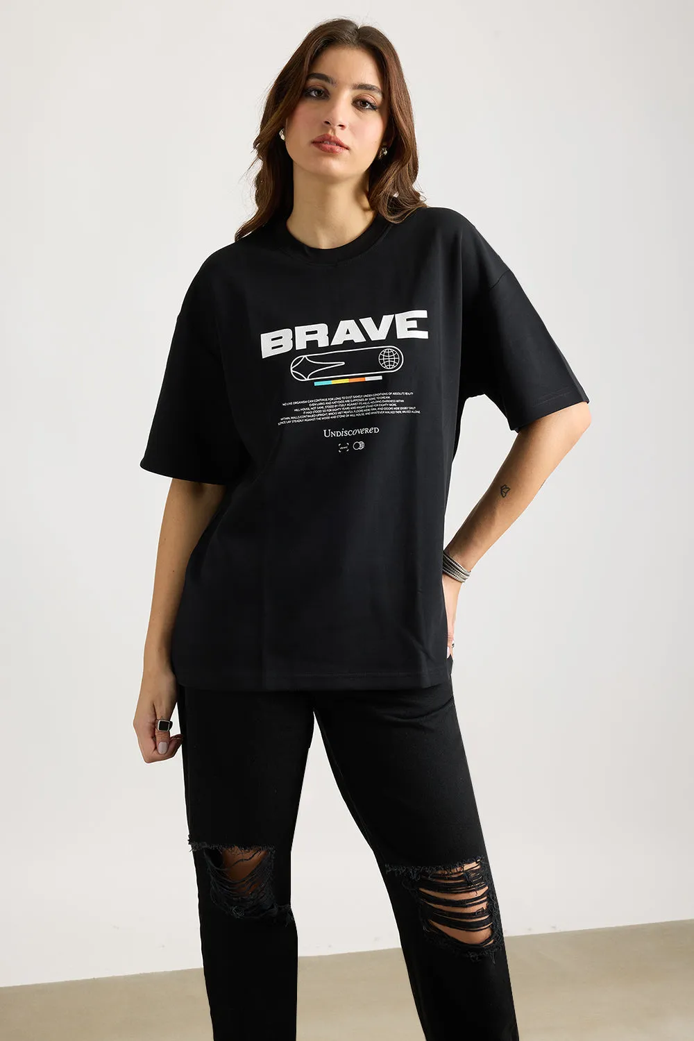 Brave Black Tee