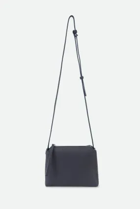 BRIDGET ITALIAN LEATHER CROSSBODY BAG IN NAVY