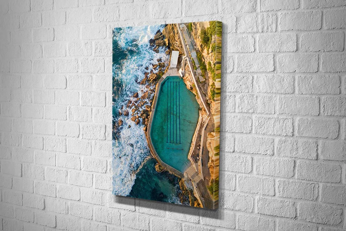 Bronte Rock Pool, Australia | Canvas Wall Art Print