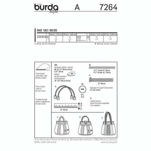 Burda Bags 7264