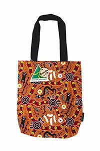 Bush Tucker Tan Cotton Tote Bag Small