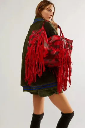 Camuffare fringe tote