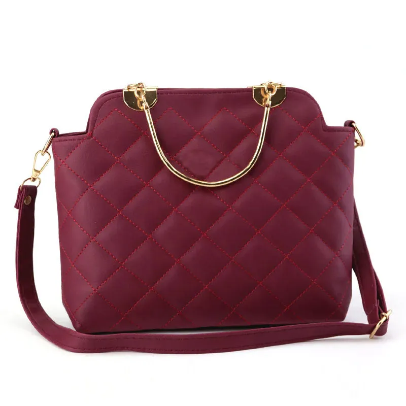 Ch Quilted Top Handle Shoulder Bag Purse