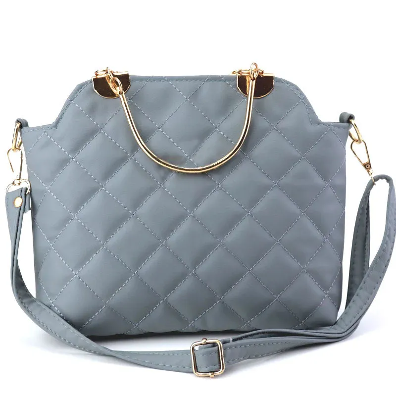 Ch Quilted Top Handle Shoulder Bag Purse