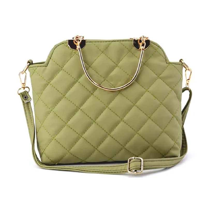 Ch Quilted Top Handle Shoulder Bag Purse