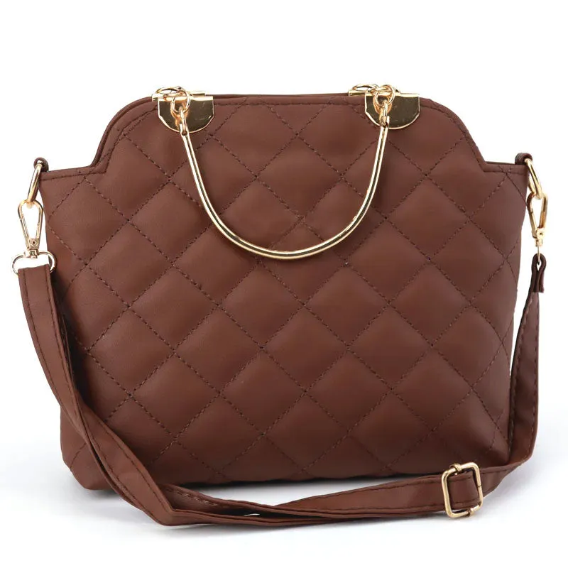 Ch Quilted Top Handle Shoulder Bag Purse