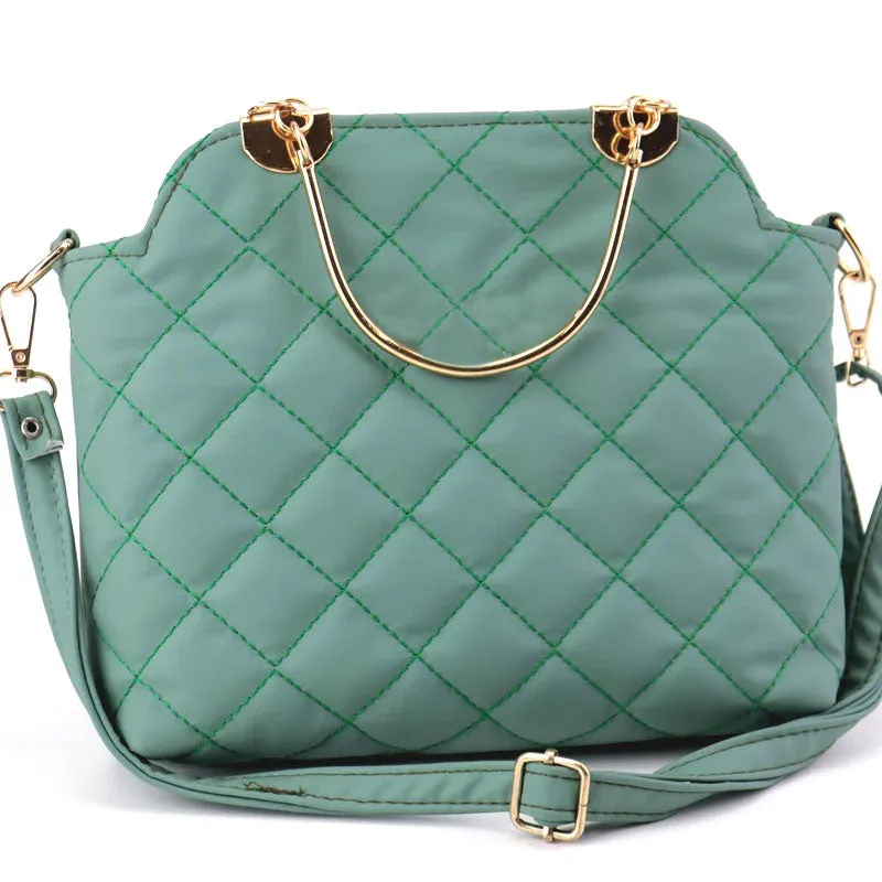 Ch Quilted Top Handle Shoulder Bag Purse