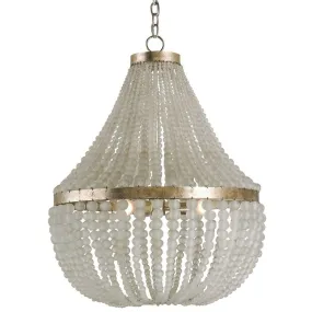 Chanteuse White Beaded Chandelier