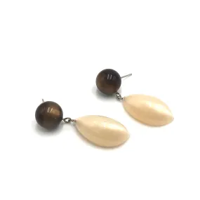 Chocolate & Champagne Punctuate Earrings