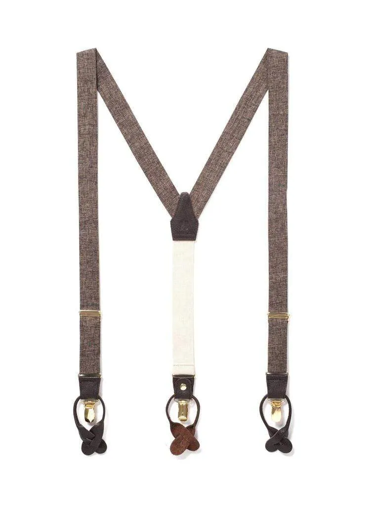 Classic Brown Suspenders