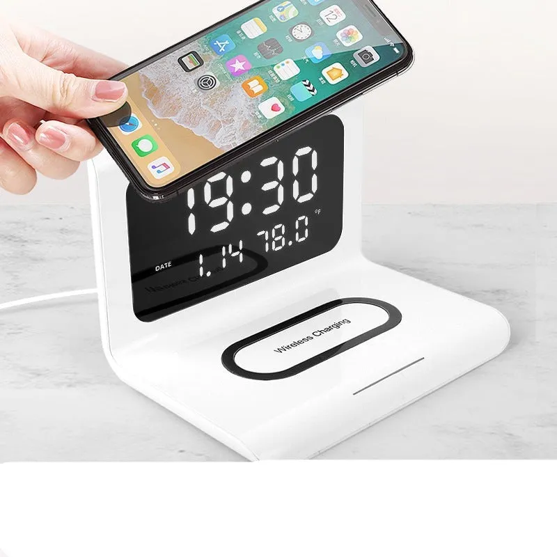 Cross border alarm clock wireless charger