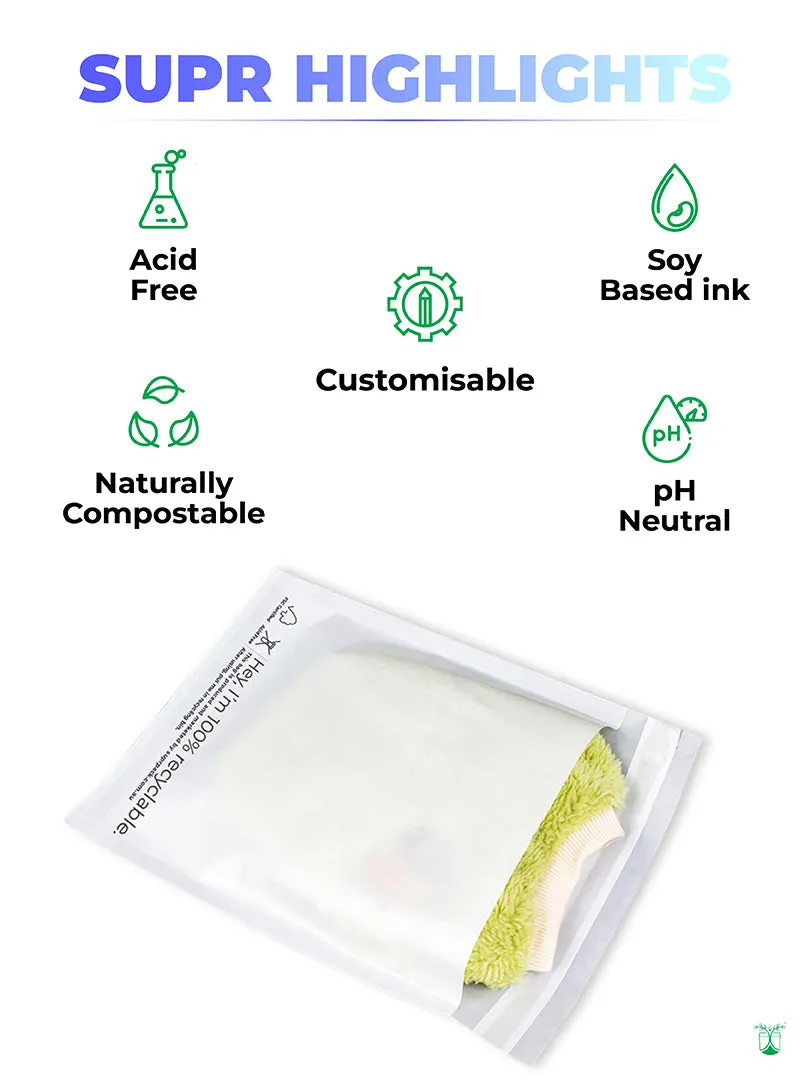 Custom Glassine Bags for Eco-friendly Inner Packaging, MOQ- 100 Bags