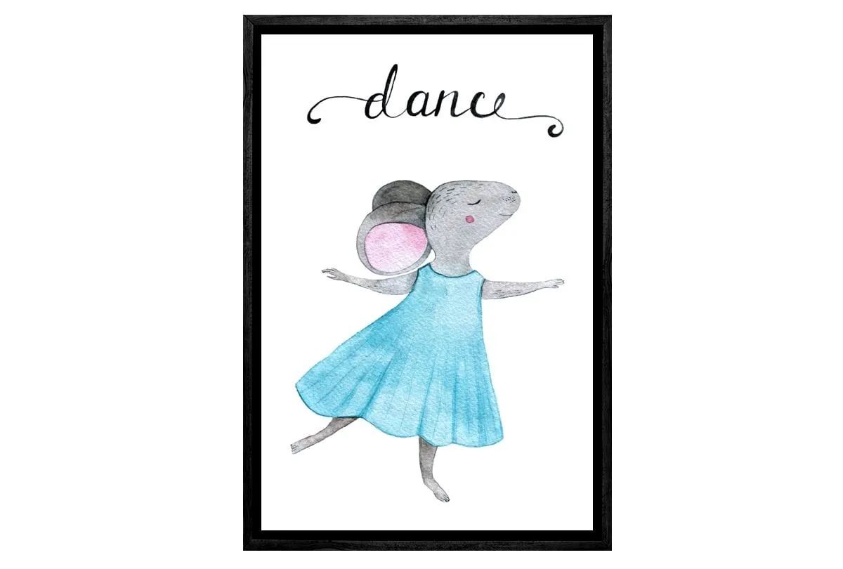 Dance Mouse | Kids Canvas Wall Art Print